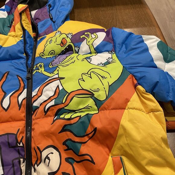 MEMBERS ONLY X NICKELODEON Rugrats Jacket Men Size L Puffer Chucky Tommy Reptar - Picture 3 of 9